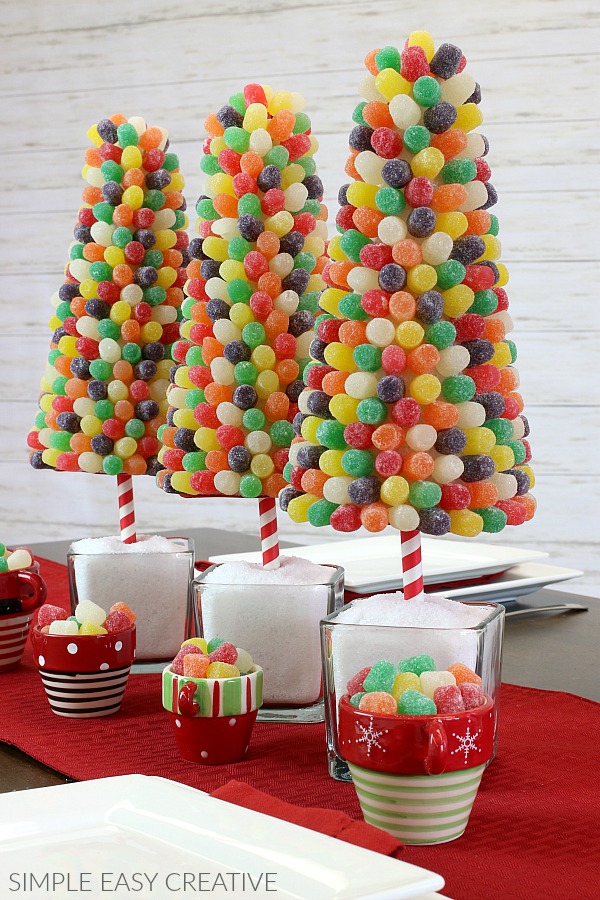 Wilton Christmas tree pan add gumdrops for decorations