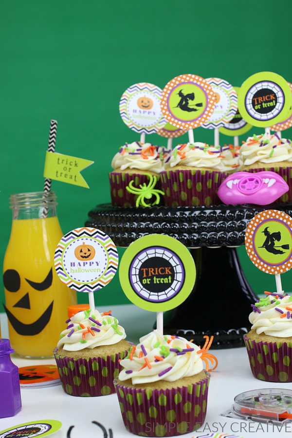 Printable Halloween Cupcake Toppers