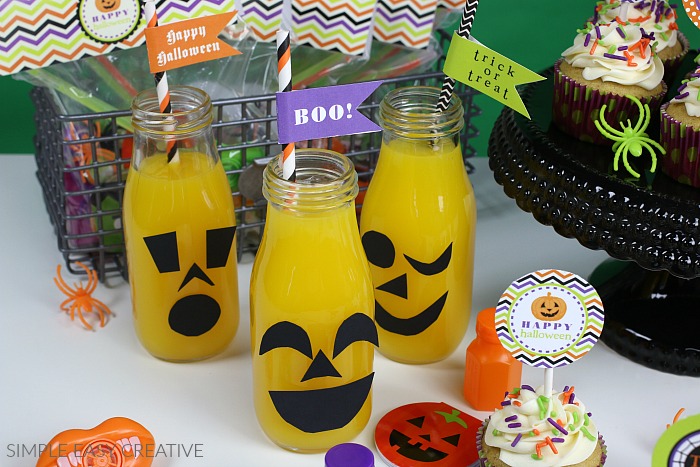 Halloween Printables Drink Flags