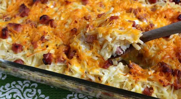 Hashbrown Casserole with Ham: Spring Inspiration