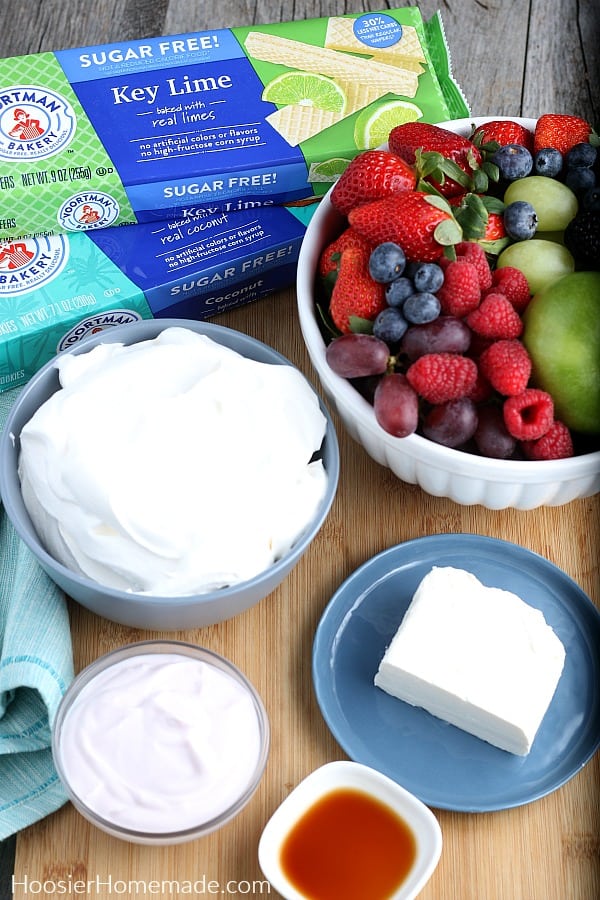 Ingredients for Healthy Fruit Dip