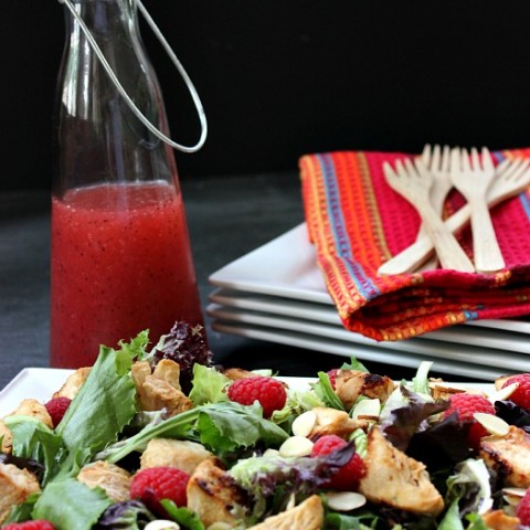 Raspberry Chicken Salad: Healthy 5 Minute Recipe