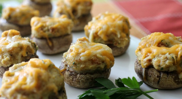 Herb and Cheese Stuffed Mushrooms: Holiday Inspiration