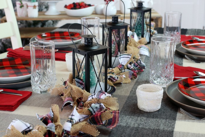 Fabric Garland on table