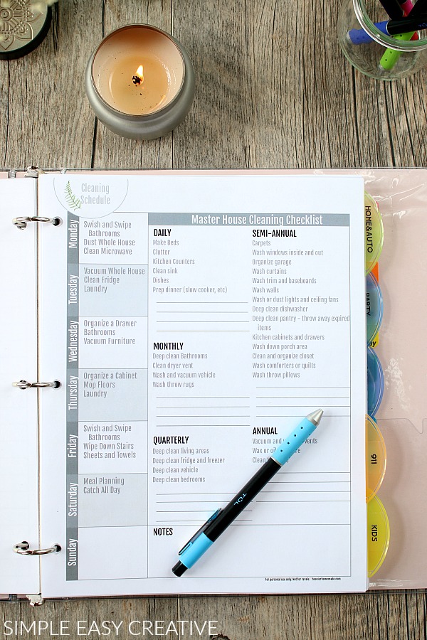 Home Binder Printables