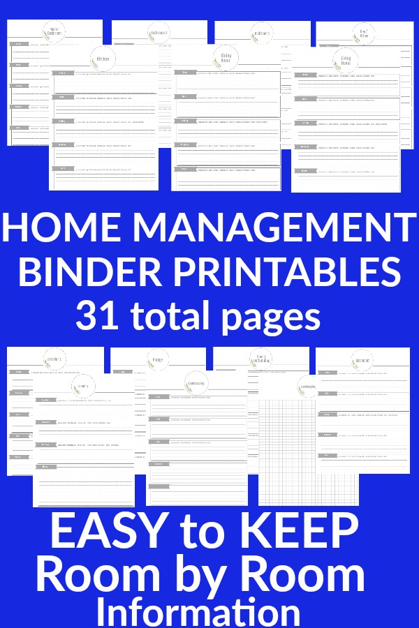 Home Binder Printables