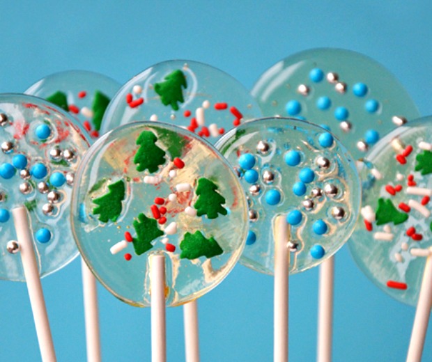 Homemade Holiday Lollipops:100 Days of Homemade Holiday Inspiration