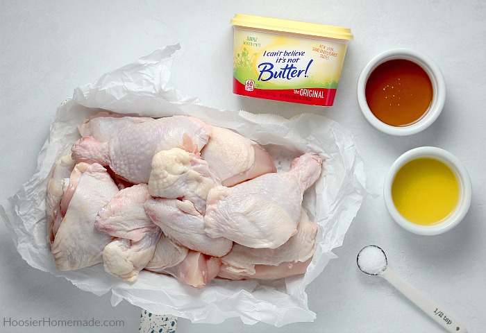 Ingredients for Honey Glazed Chicken