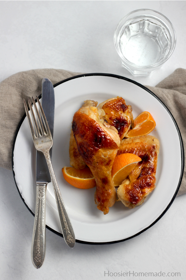 Honey Glazed Chicken on a plate