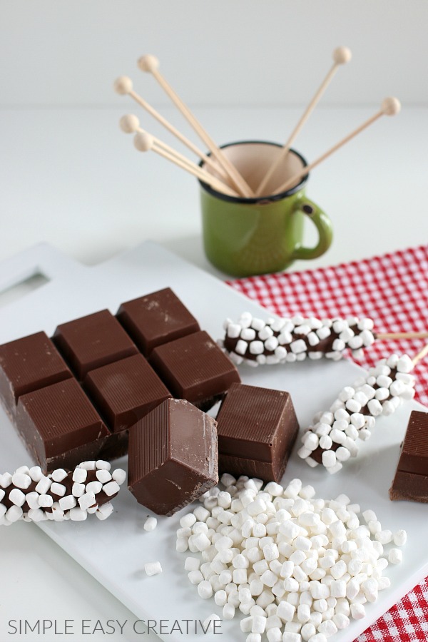 Hot chocolate stirrers recipe