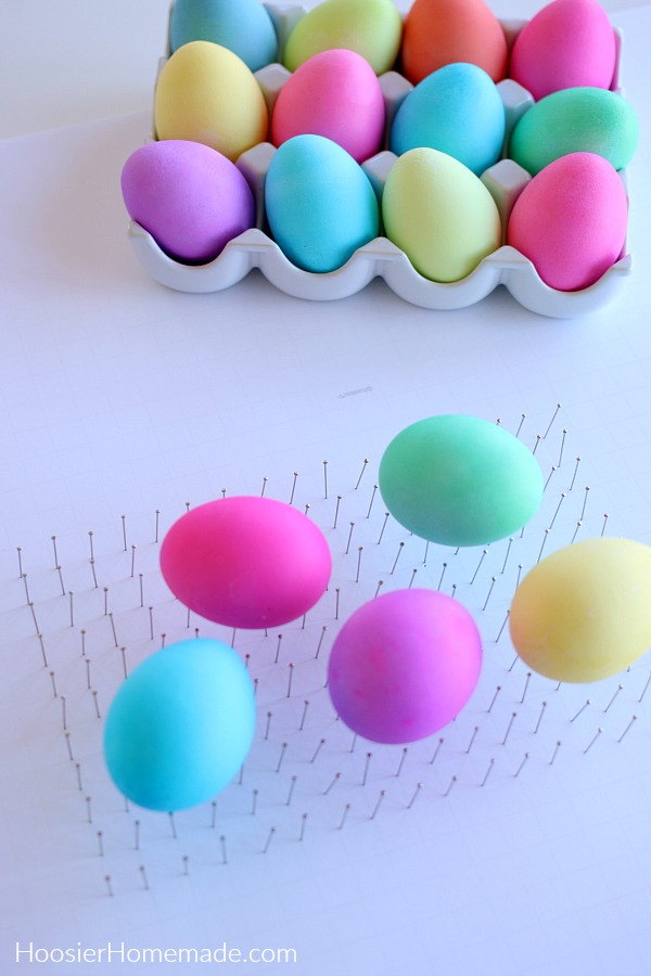 Drying Colored Easter Eggs