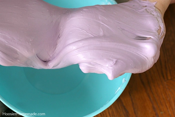 Purple Fluffy Slime in a bowl