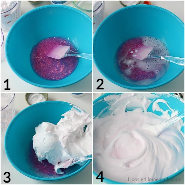 Make Super Fluffy Slime Recipe with Contact Solution - Natural