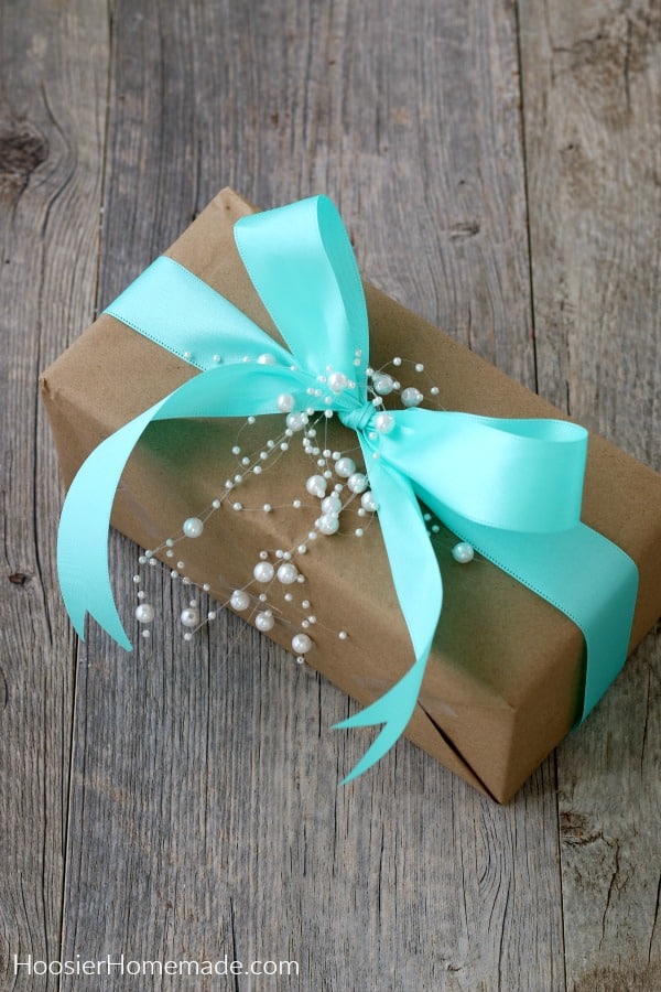 Gift with a blue bow