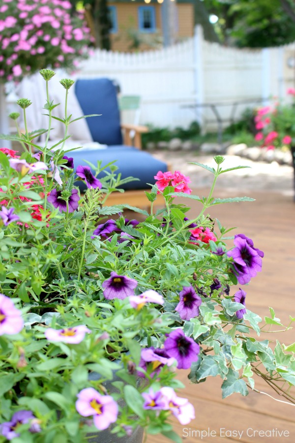 Planter with flowers