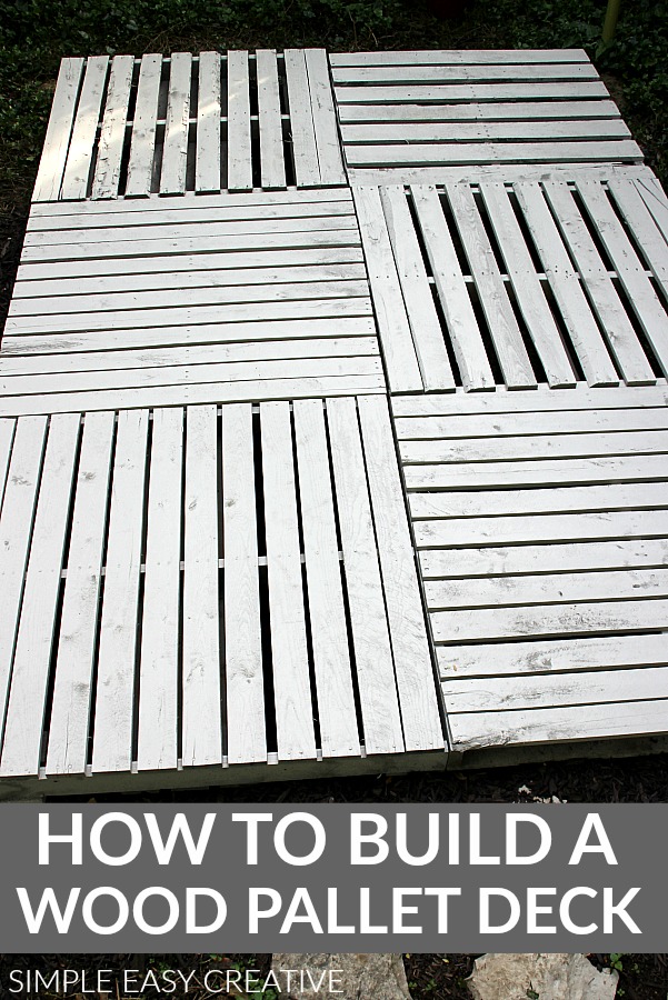 How To Build A Wood Pallet Deck Hoosier Homemade