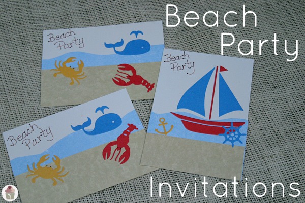 How to make Beach Party Invitations