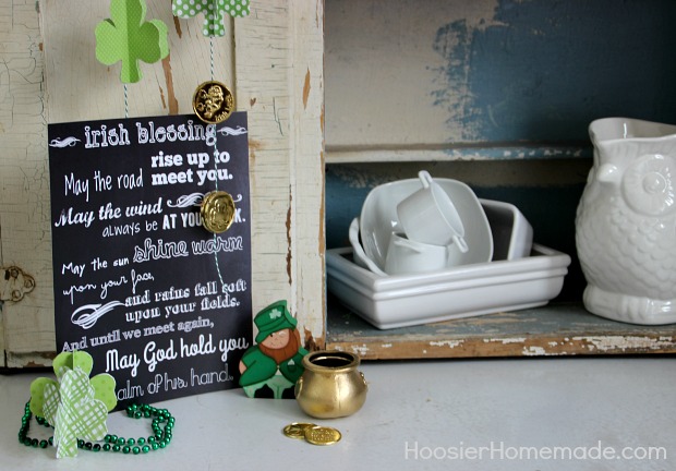 Printable Chalkboard Irish Blessing