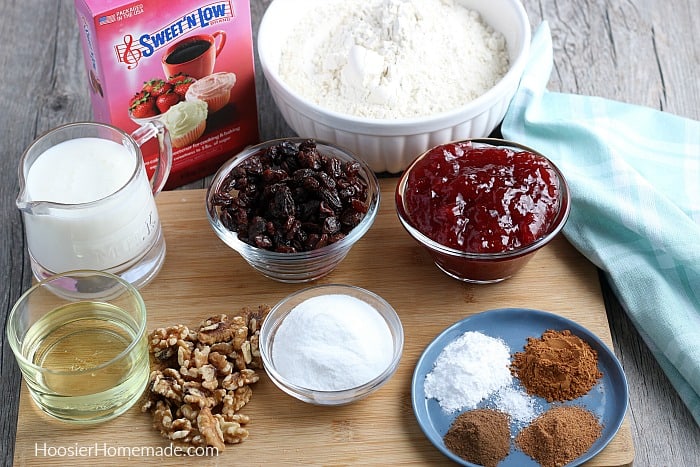 Ingredients to make Jam Cake