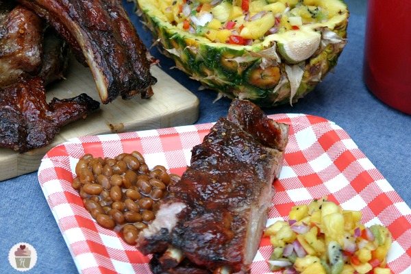Jamaican Baby Back Ribs with Fruit Salsa