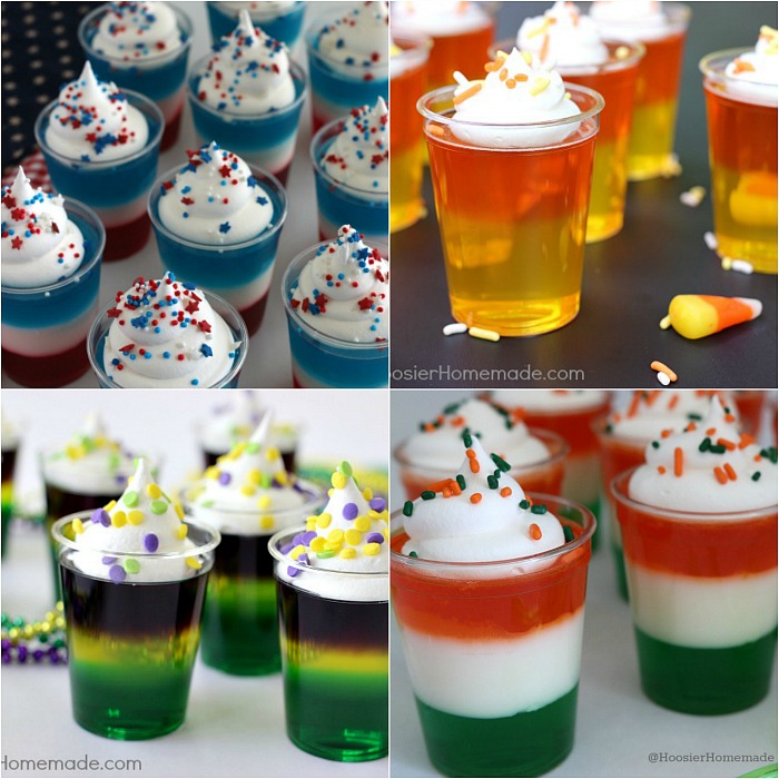 Fun holiday themed Jello Shots