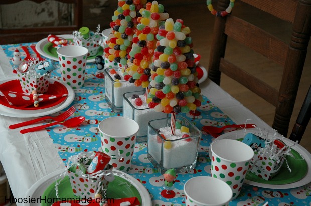 Christmas Kiddie Breakfast + Gumdrop Trees