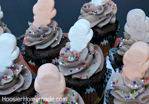 Double Chocolate Cupcakes for Halloween