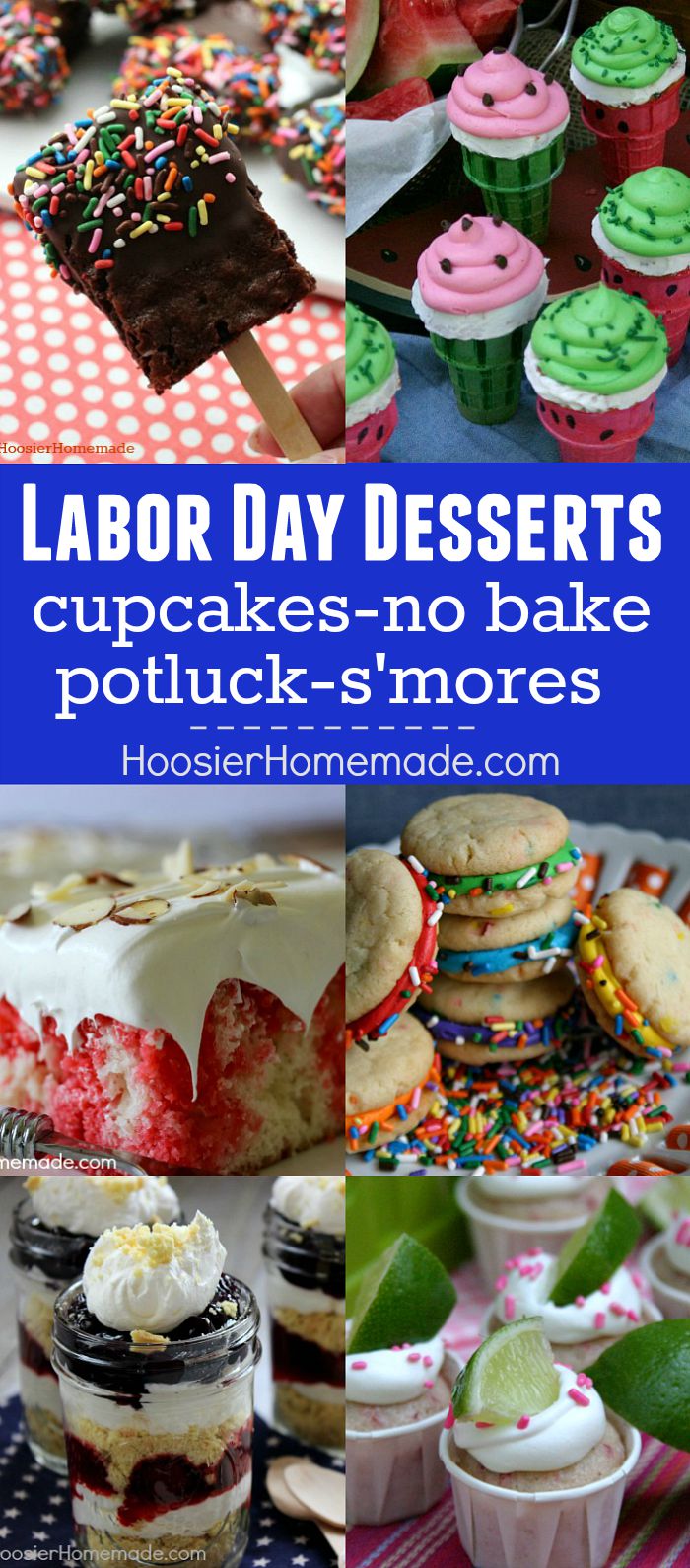 Heading to a cookout or potluck? Here are 50+ Labor Day Desserts that are perfect to bake and share! Click on the Photo for the Recipes!