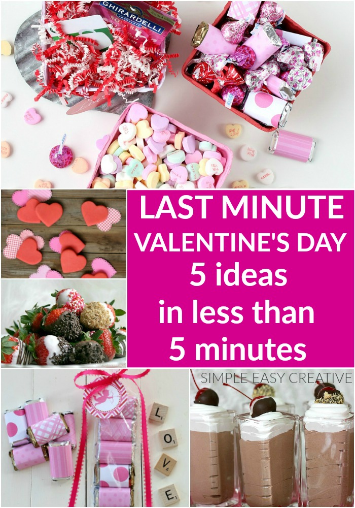 Easy and quick ideas for Valentine's Day