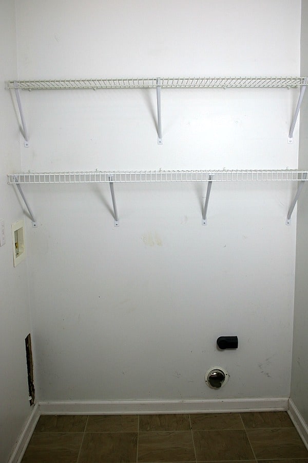 Before photo of Small Laundry Room