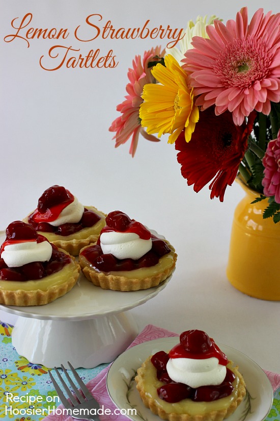 Lemon Strawberry Tartlets | Recipe on HoosierHomemade.com