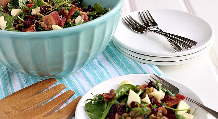 Arugula Salad with Green Lentils