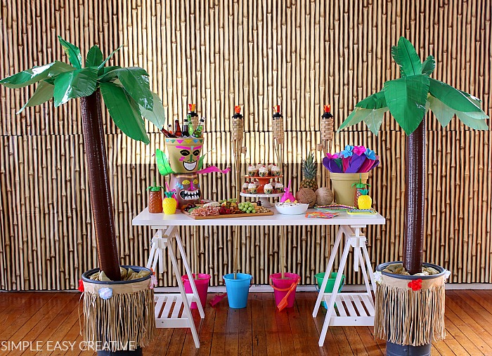 Table Diy Hawaiian Party Decorations Atpalavrassoltas   Luau Party Idea.h 