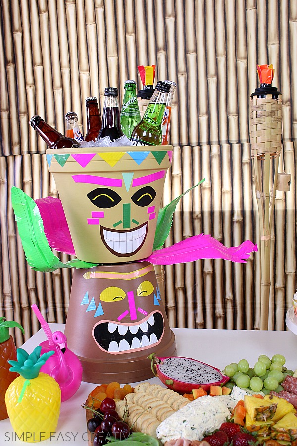 Tiki Head voor Luau Party