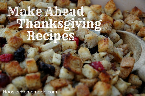 Thanksgiving Countdown: Day 11: Make Ahead Dishes