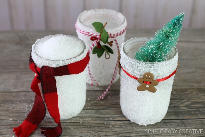 Snowy Mason Jar: Holiday Inspiration