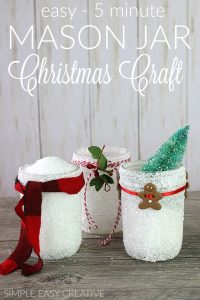 Snowy Mason Jar: Holiday Inspiration - Hoosier Homemade