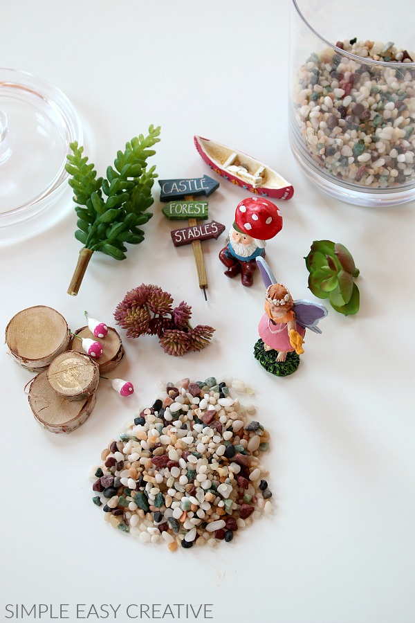 Supplies for Miniature Fairy Garden