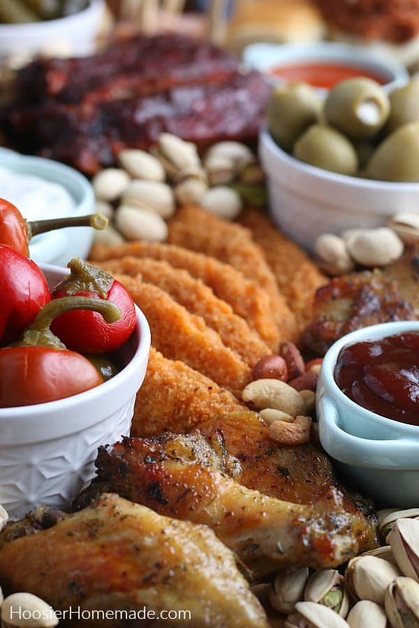 Coleman Organic Breaded Chicken Breast Tenders on Charcuterie Board