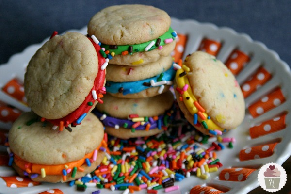 Mini Funfetti Sandwich Cookies