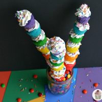 Mini Rainbow Cupcakes