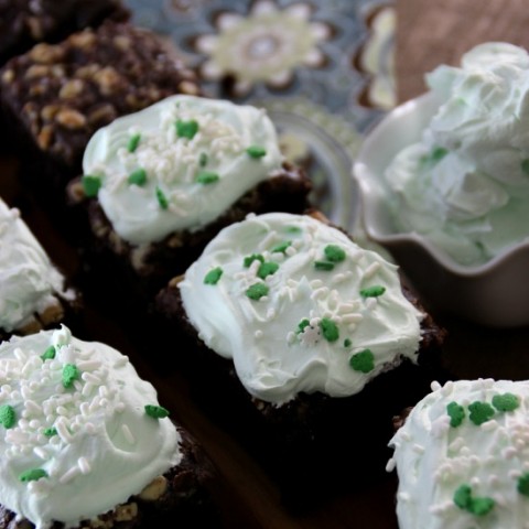 Frosted Mint Brownies