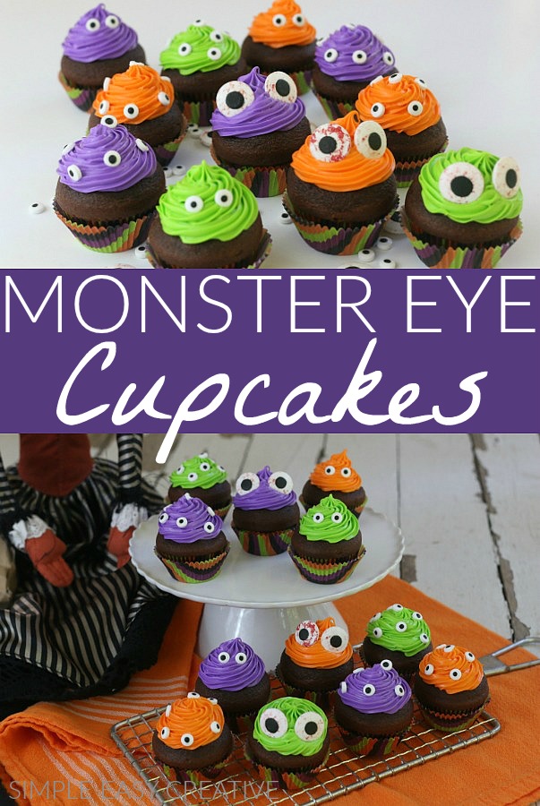 Halloween Monster Cupcakes