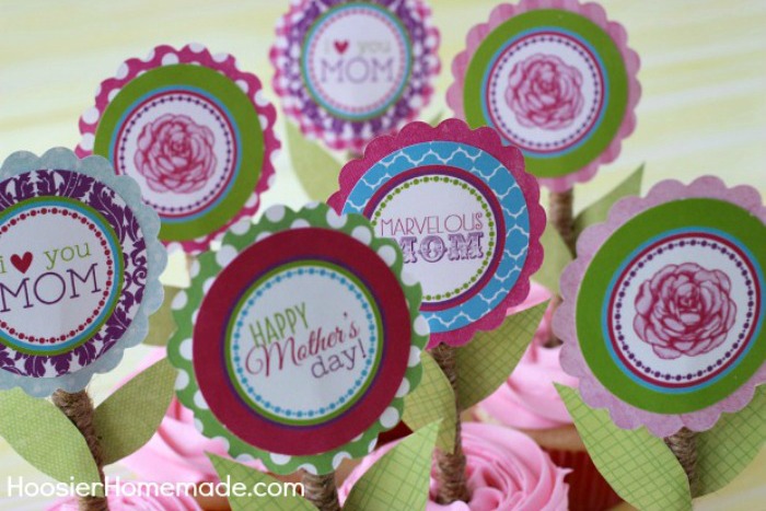 Mother’s Day Cupcake Toppers