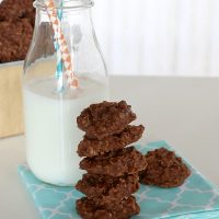 No Bake Chocolate Oatmeal Cookies