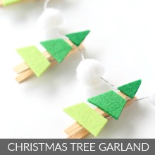 DIY Christmas Tree Garland
