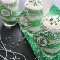 Ombre Cupcakes in a Jar for St. Patrick’s Day