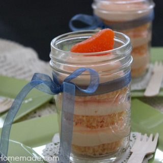 Orange Creamsicle Cupcakes in a Jar 