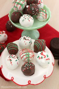 Oreo Balls for Christmas - Hoosier Homemade
