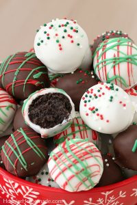 Oreo Balls for Christmas - Hoosier Homemade